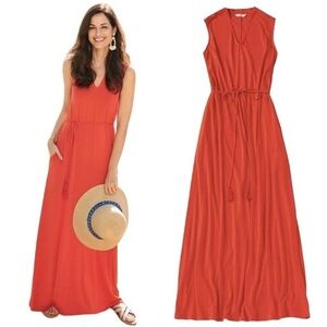 chinese dress ladies McIntosh Red Striped Knit Dress, Women's Size Large by Matilda Jane Clothing main image 0